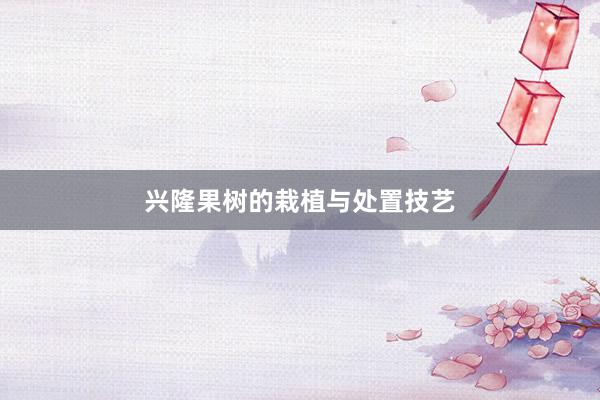 兴隆果树的栽植与处置技艺